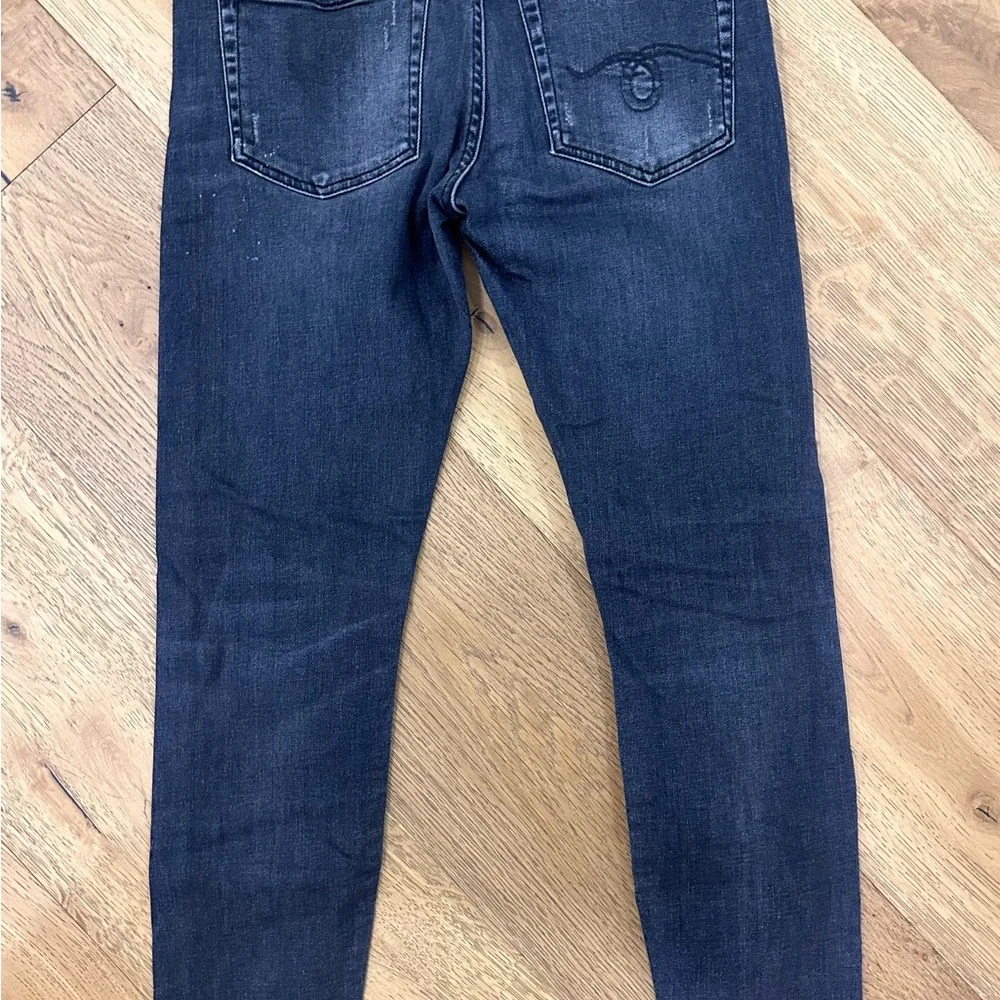 R13 Boy Skinny Charcoal/Black Women's Jeans